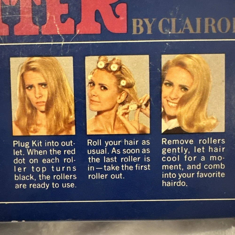 Kindness Swing Setter by Clairol Hot Rollers K-5 Vintage 1968 NOB NO PINS‎